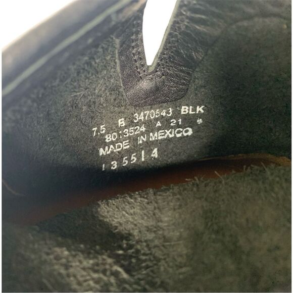 NEW FRYE Veronica BLACK Leather MOTO Ankle Boots sz 7.5 $298 - Picture 8 of 8